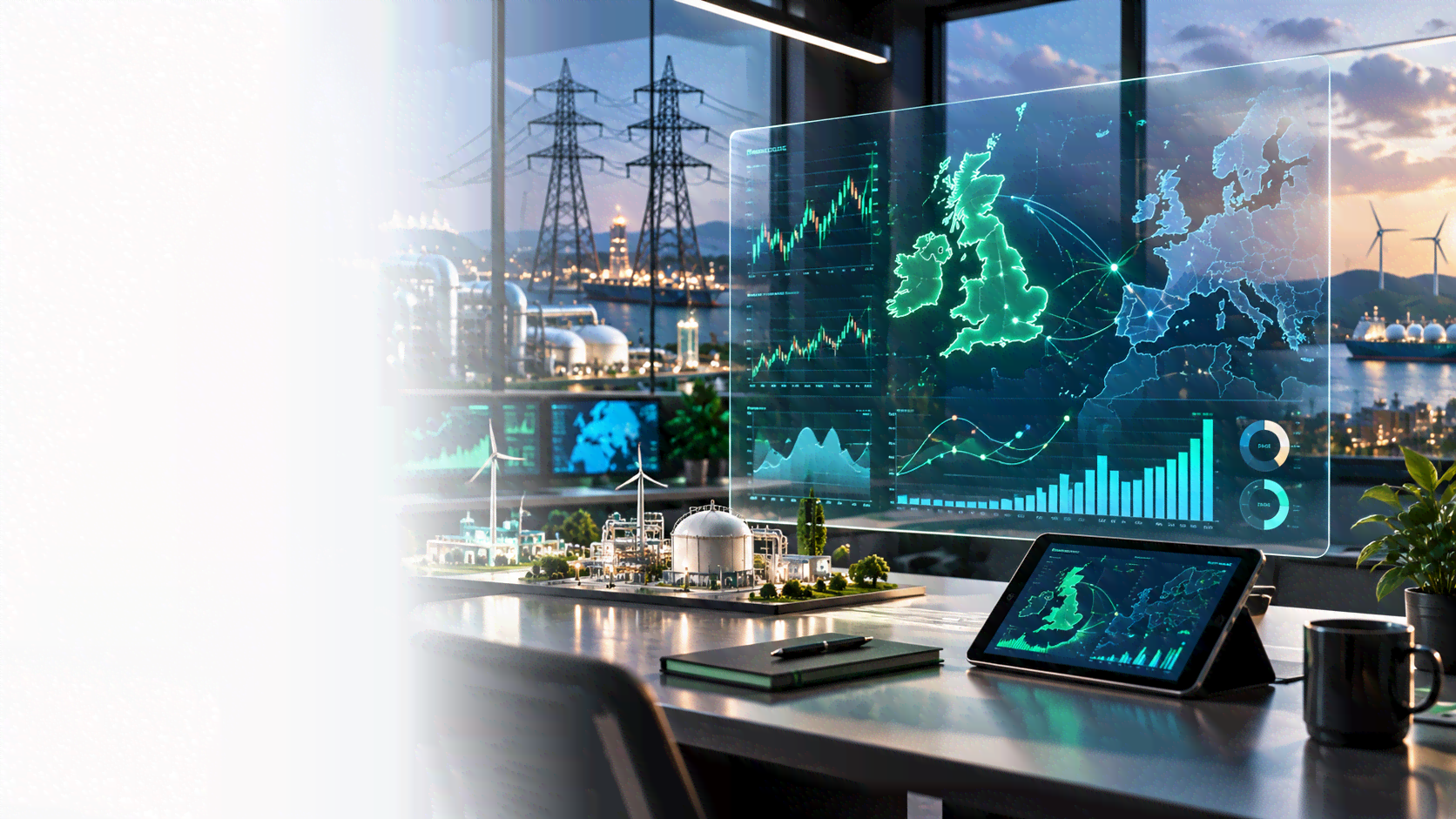 European energy market research and analysis dashboard