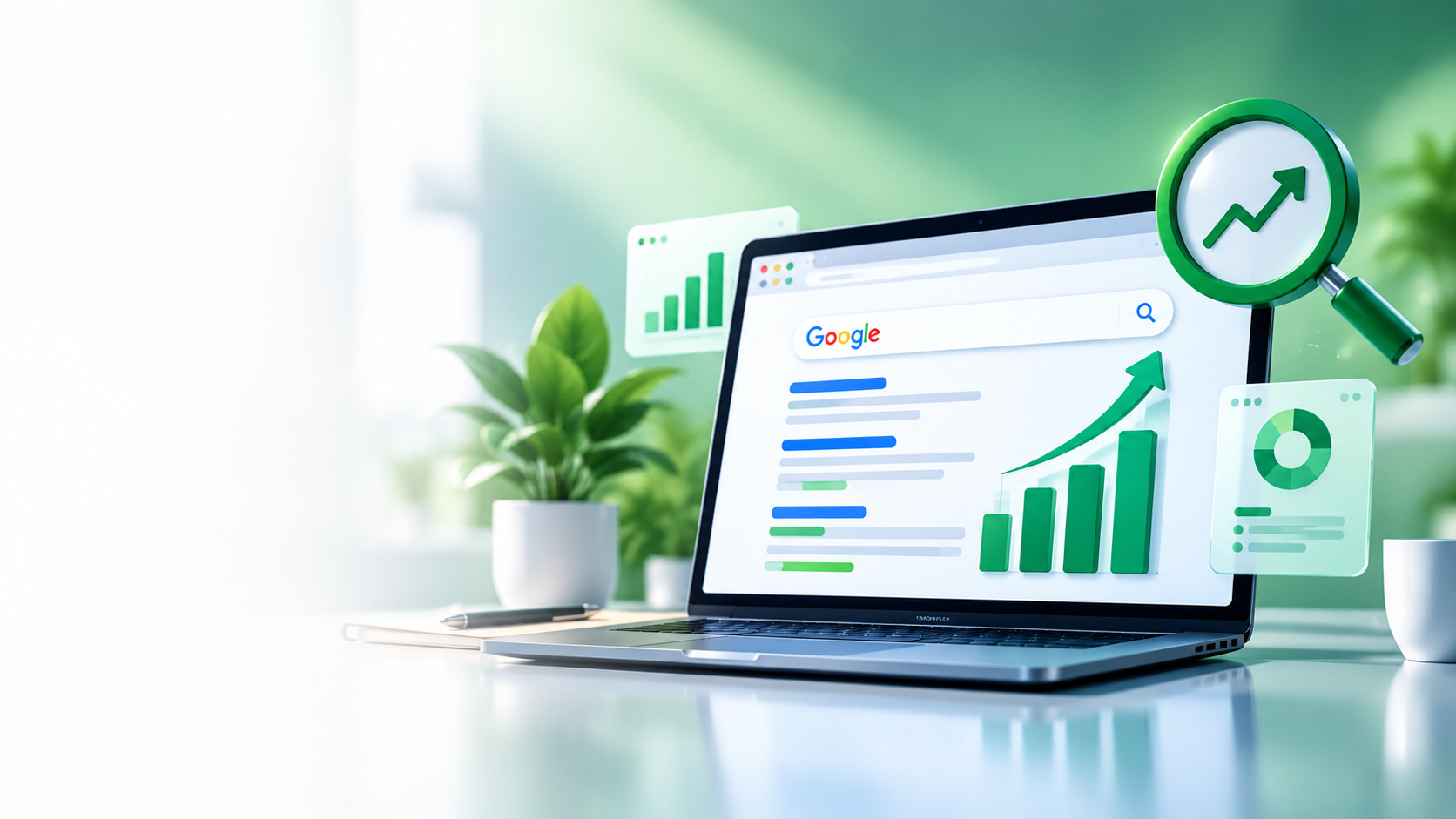 Search engine optimisation analytics dashboard